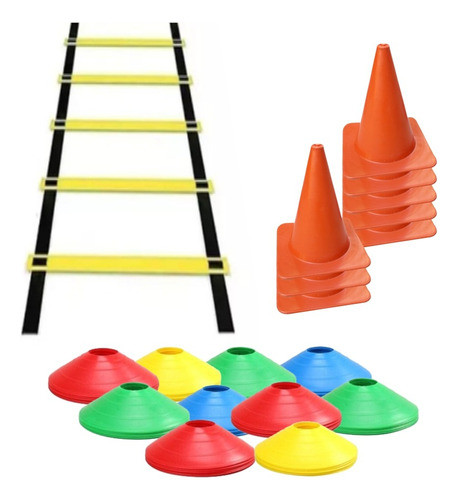 Kit Entrenamiento Escalera Cordinacion Conos Tortuga Salto 0