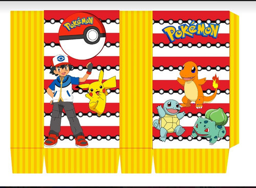 Kit Imprimible, 100% Editable Pokemon - Candy Bar 0