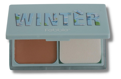 Febble Polvo Compacto De Tonos Calidos Con Aplicador  Winter 0