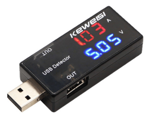 Tester Usb Medidor Voltimetro Amperimetro Digital 3-9v 3a 0