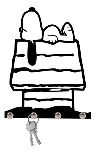 Porta Chaves Parede Suporte Chaveiro Snoopy Snopy 0