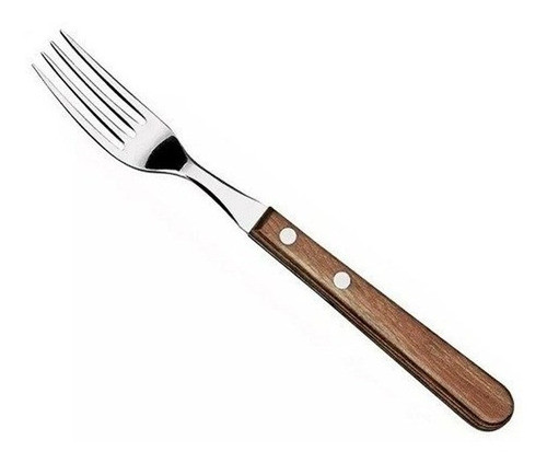 Tenedor Jumbo Asado Polywood Tramontina Roble Acero Inox X1u 0