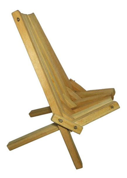 Silla Grande Plegable En Madera Maciza Muy Fuerte 0