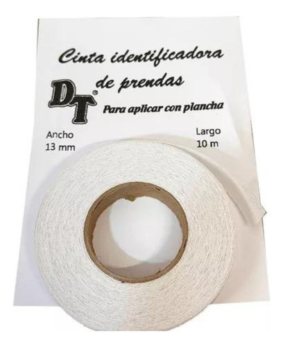 Cinta Termoadhesiva Para Identificar Ropa 13mm Rollo X10mts 0