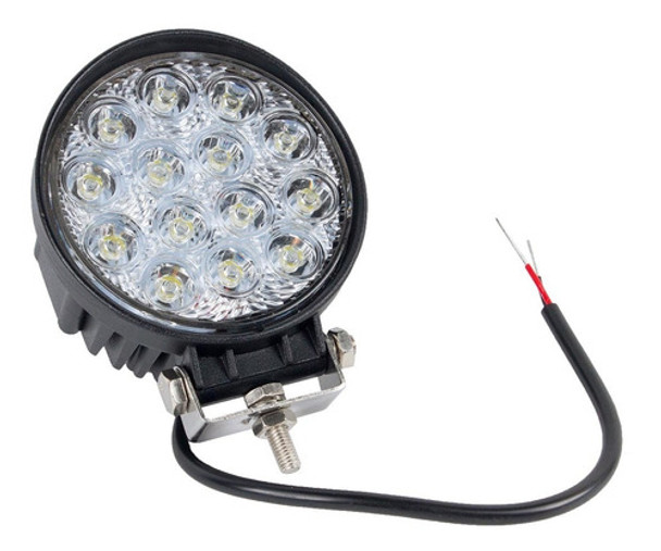 Caminero Foco 14 Leds 12v 42w Redondo 11cm Moto F106 0