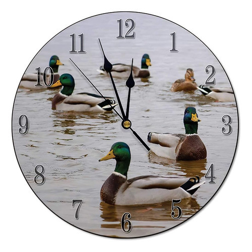 Godblessign Bantam Ducks Reloj Reloj De La Sala De Estar 10 0