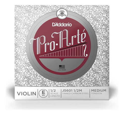 D'addario Pro-arte Violín Single E Cuerda, Escala 1/2, Tensi 0