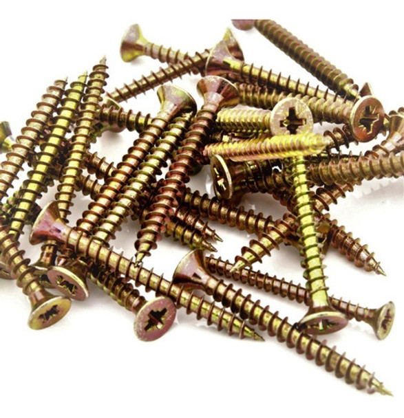 Tornillos Fix Madera 3 X 20 Pack X 200 Unid, Autoperforantes 0