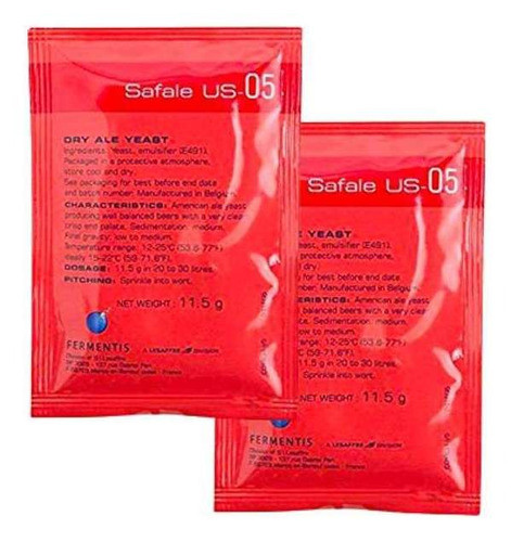 Fermento Fermentis Us-05 2 Sachê 0