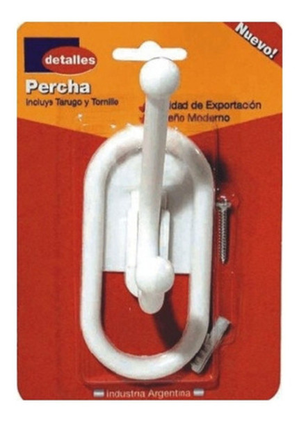 Percha Chica Kodiko Doble Hook Para Baño 0