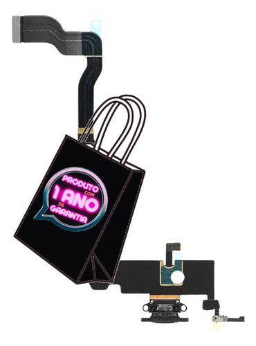 Conector Carga Para iPhone XS Max Entrada Cabo Usb Caregador 0