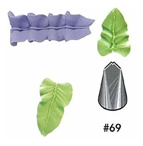 Pico Boquilla Hoja N° 69 Wilton Chico Bordes Reposteria 0