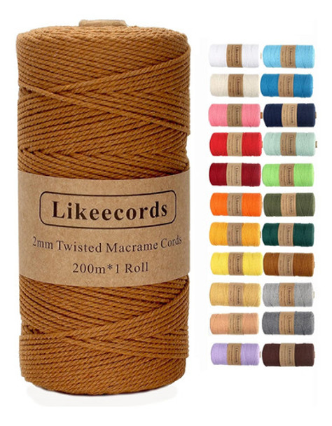 Cordón De Macramé Natural Blanco, 2 Mm X 661 Metros 0