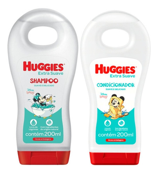Kit Shampoo E Condicionador Huggies Baby Extra Suave 0 Kit Shampoo E Condicionador Huggies Baby Extra Suave 0
