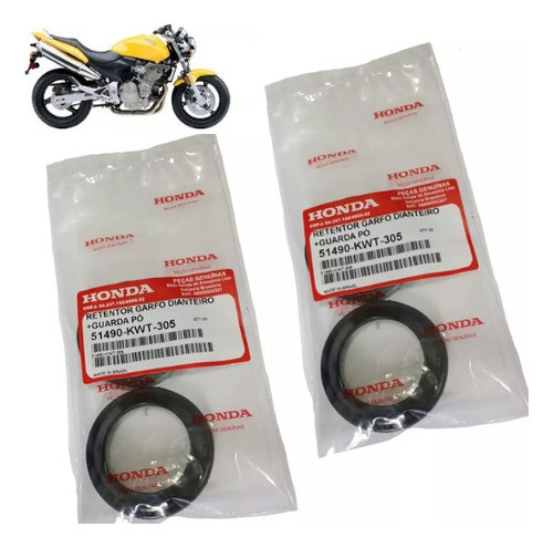 Retentor De Bengala E Guarda Po Origina Honda  Hornet 2014 0