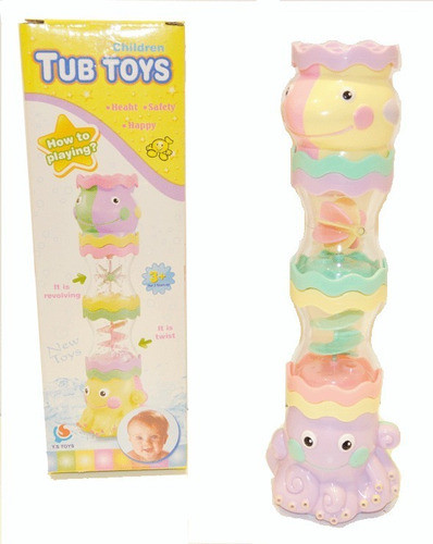 Juego Bebe Para La Ducha Bañera Tubo Apilable Gira 26 Cm 0
