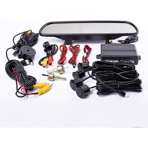 Sensor Estacionamiento Negro Espejo Y  Camara De Retroceso 0