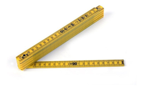 Metro Doble Plastico Evel Plegable Medidor Nacional 0