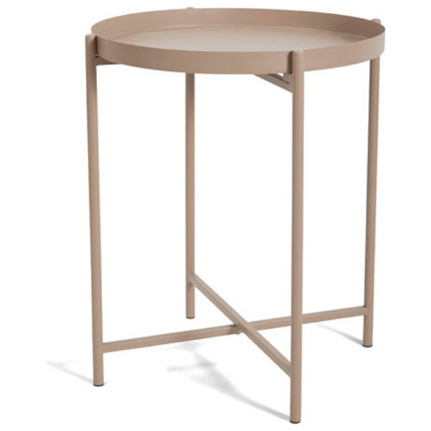 Mesa De Apoio Em Metal Bege Escuro 43cm 17610 Mart 0