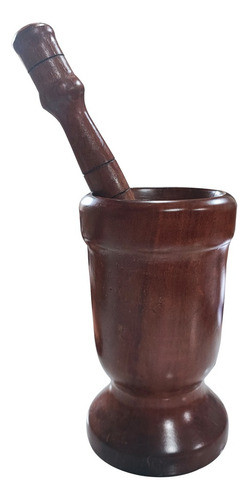 Pilão De Madeira Maciça De Ø15x26 0