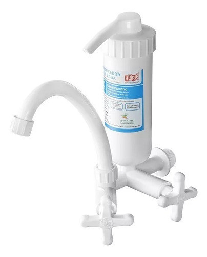 Purificador De Agua Canilla De Plástico Y Filtro Sustituible 0