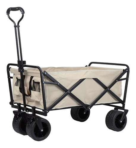 Carro Plegable Multiuso De Carga Camping Playa Jardín Mesa 0
