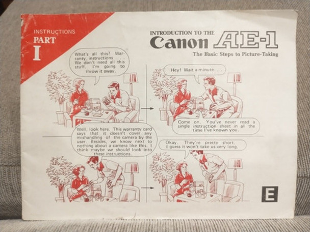Manual Original Canon Ae1 Japan Impecable 0