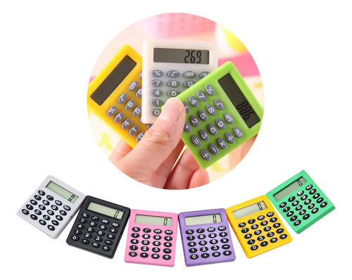 Mini Calculadora Escolar De Colores 0