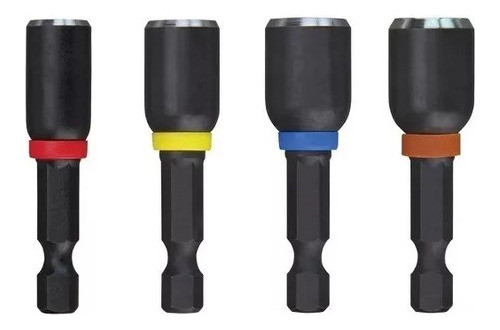 Juego De 4 Tubos Magneticos Milwaukee Alto Impacto 1/4 0