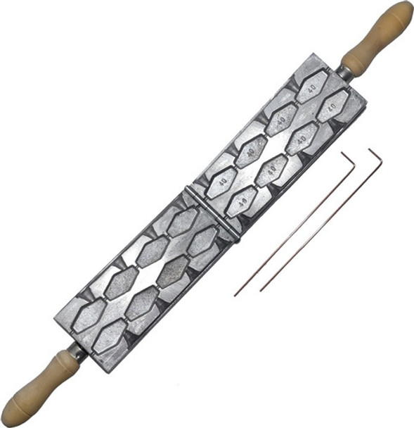 Nuevo Molde Para Fabricar Plomadas Serie De 8 Corredizas 40g 0