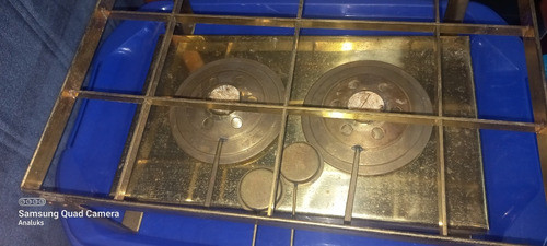 Rechaud Duplo De Latão Com Grelha 0