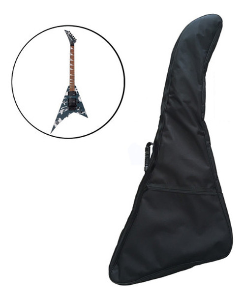 Capa Bag De Guitarra Flying V Randy Rhoads Almofadada 0