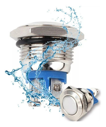 Botón Pulsador Deportivo Metálico 12v 0