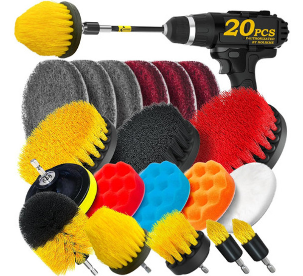 Kit De 20 Piezas Para Lijado Y Limpieza, Incluye Extension L 0