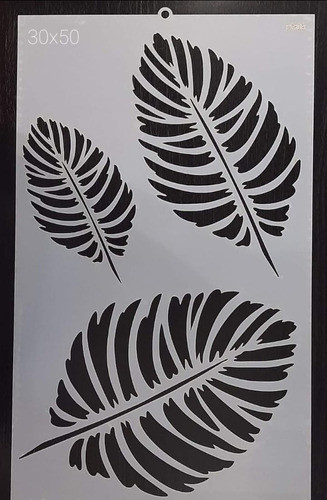 Stencil Hoja Monstera 30x50 0