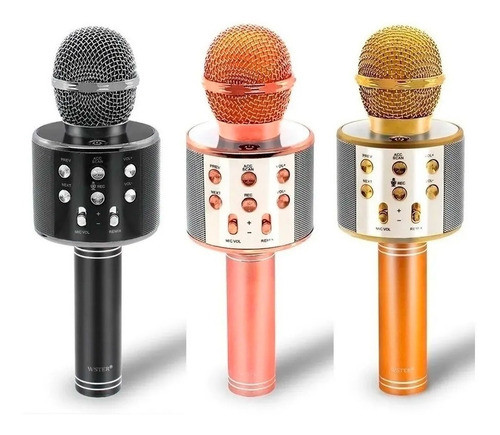 Microfono Karaoke Bluetooth Inalambrico Parlante Usb 0