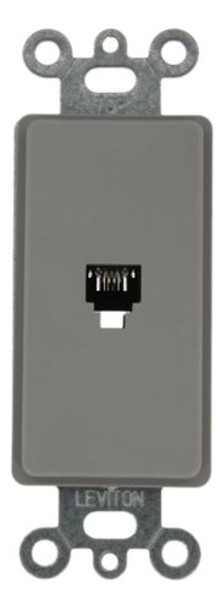 Leviton 40649gy Decora Insert 6p4c Terminales De Tornillo Gr 0