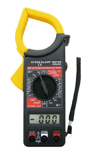 Alicate Amperímetro Multímetro Digital Com Estojo 0