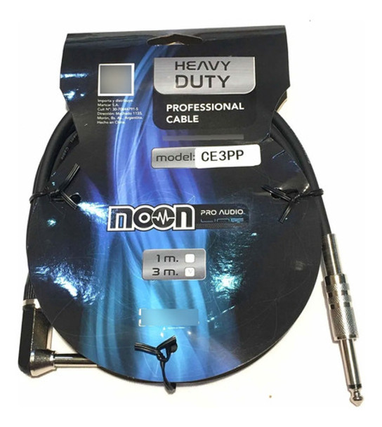 Cable De Guitarra / Bajo 3 Metros Moon Ce3pp 0