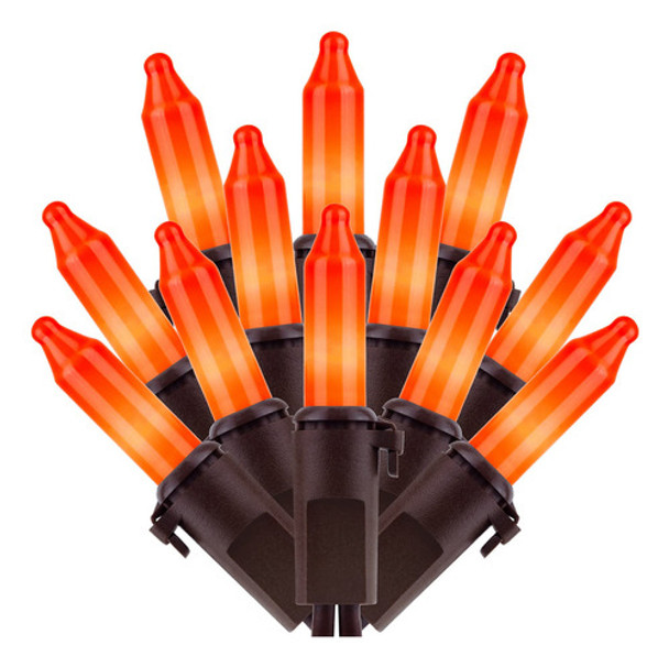 Sweet Shine Luces De Navidad Naranjas, 200 Luces, Cable Marr 0