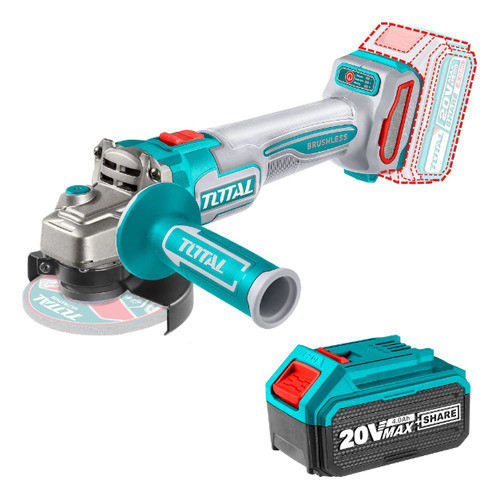 Amoladora Angular 20v C/bate Total - Ynter Industrial 0