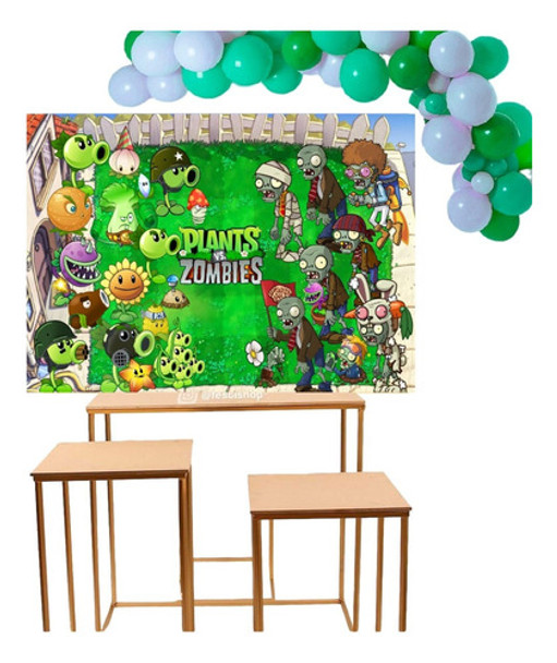 Fondo De Tela Plants Vs Zombies - Plantas Contra Zombis 0