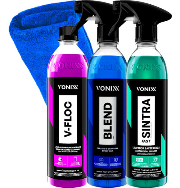 Carnaúba Blend Cera Spray V-floc Shampoo Sintra Fast Vonixx 0