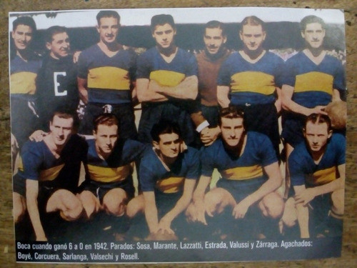 Recorte Boca Juniors Año 1942 0