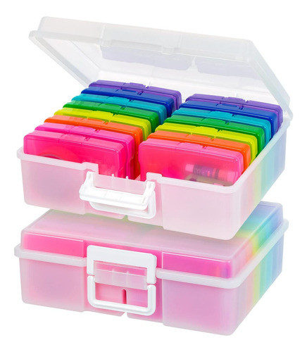 Caja De Fotos Iris, 10x15cm, 2 Unidades, 16 Compartimentos 0