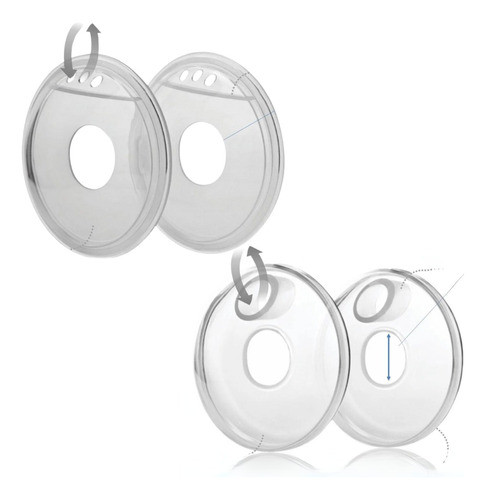 Kit 4 Conchas P/ Amamentação (silicone E Poliprop) Savemilk 0