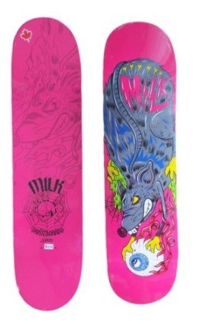 Shape Milk Maple 7.75 Ratones Rat Rosa - Skateboard 0
