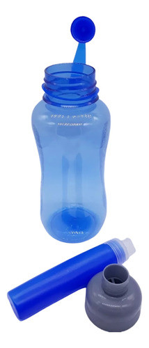 Garrafa Água Squeeze Refrigerada Plástica 600ml Academia Az 0