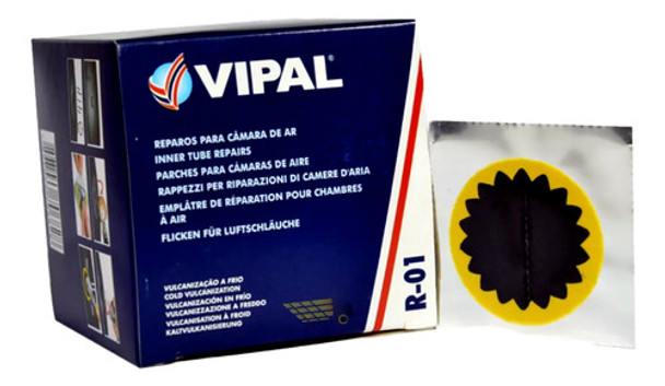 Remendo Estrela Câmara De Ar Vipal 40mm 100 Unidades 0