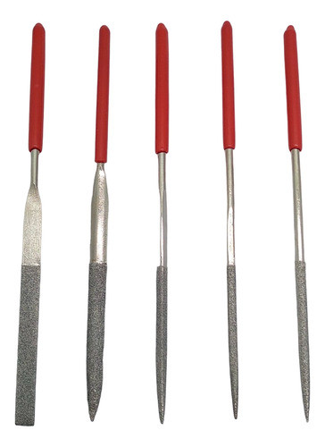 5 Mini Limas Matricero Aguja Diamante Modelismo Maquetas 0
